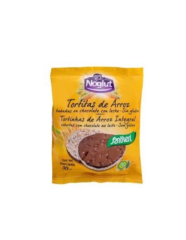 Noglut Tortitas De Arroz  Choco Con Leche 2Ud 30Gr Santiveri
