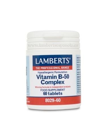 Vitamina B-50 Complex 60  Comprimidos de Lamberts