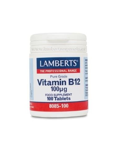 Vitamina B12 100 Mcg. 100  Comprimidos de Lamberts