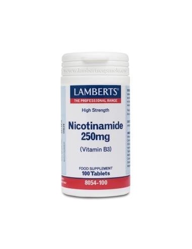 Nicotinamida 250 Mg. 100  Comprimidos de Lamberts