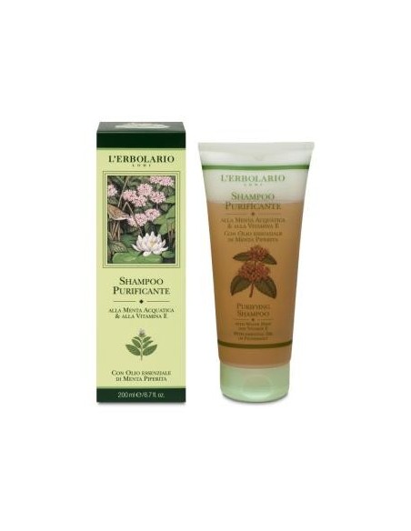 Champu Purificante Menta 200 Mililitros L´Erbolario