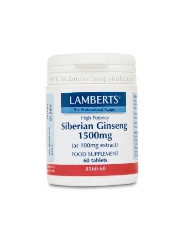 Ginseng Siberiano 1.500Mg. 60 Comprimidos de Lamberts