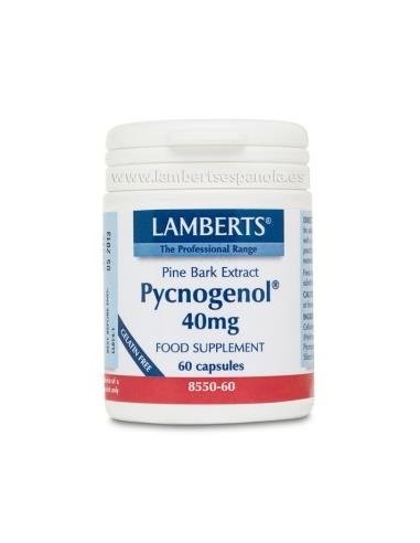 Pycnogenol 40 Mg.(Extracto De Pino Bark) 60 Cap. de Lamberts