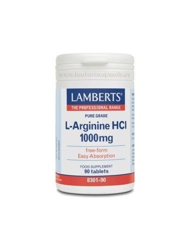L-Arginina 1000Mg. 90 Comprimidos de Lamberts