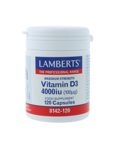 Vitamina D3 4000Ui 120Cap. de Lamberts