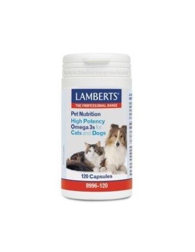 Pet Nutrition (Omega 3) Perro Gato 120Cap. Vet de Lamberts