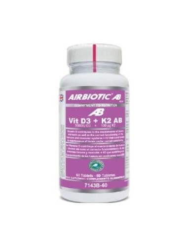 Vit D3 + K2 60 Comprimidos de Airbiotic