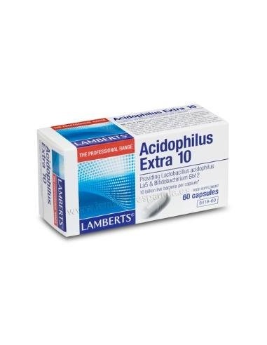 Acidofilus Extra 10 (Refrigeracion) 60Cap. de Lamberts