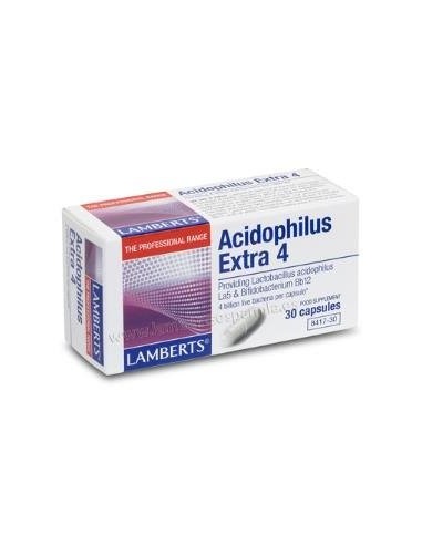 Acidofilus Extra 4 S/Leche 30 Cap. (Refrigeracion) de Lamber