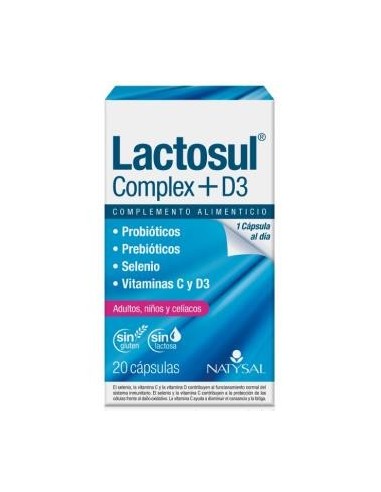 Lactosul Complex + D3 20Cap. de Natysal