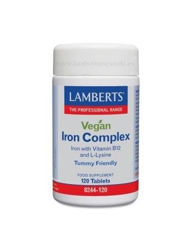 Complejo De Hierro Vegano 120 Comprimidos de Lamberts