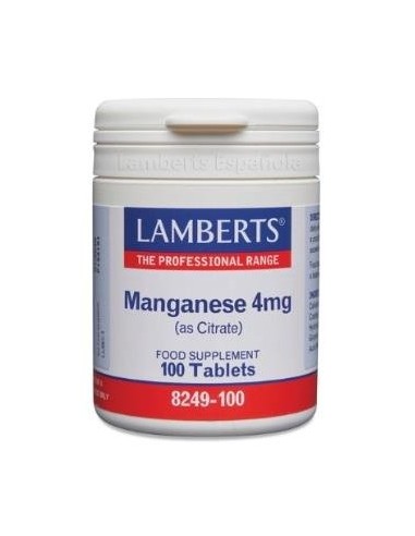 Manganeso Citrato 4Mg. 100 Cap. de Lamberts