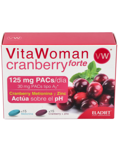 Vita Woman Cramberry Forte 15Cap.+15Cap. de Eladiet