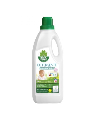trebol verde detergente concentrado ropa bebe 30 lavados 1,5
