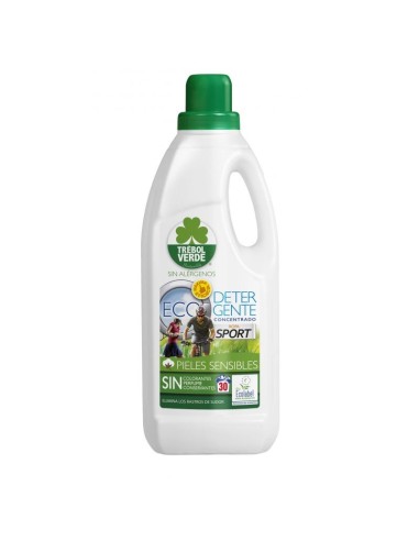 trebol verde detergente concentrado sport 30 lavados 2 l