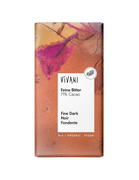 Chocolate Negro 71% Santo Domingo 100 Gramos Bio Vegan Vivani