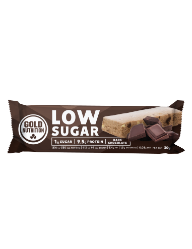 Protein Bar Low Sugar Dark Chocolate 30 G 12 Un de Gold Nutr