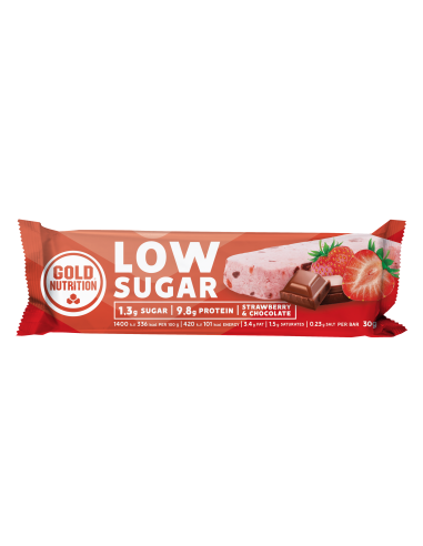 Protein Bar Low Sugar Strawberry Chocolate 30 G 12 de Gold N