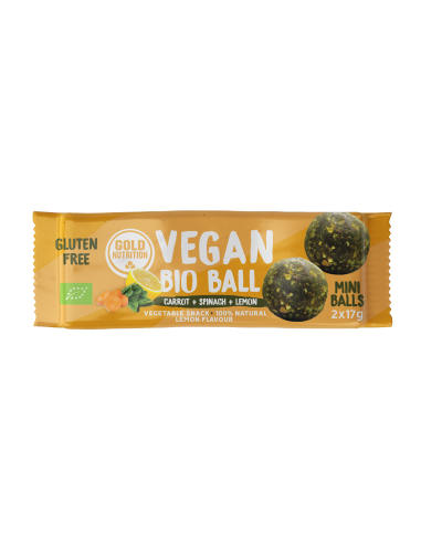 Vegan Bio Ball Energy - Limón, Espinaca Y Zanahoria - 34 G 8