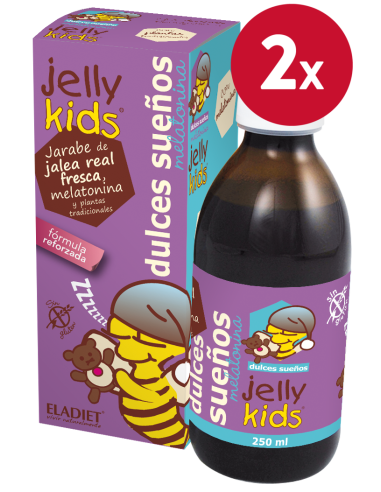 Pack de 2 uds Jelly Kids Dulces Sueños Jarabe 250Ml. de Eladiet