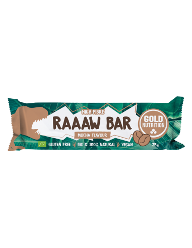 Raaaw Bar Caf?/Moca 35G 15 Un de Gold Nutrition