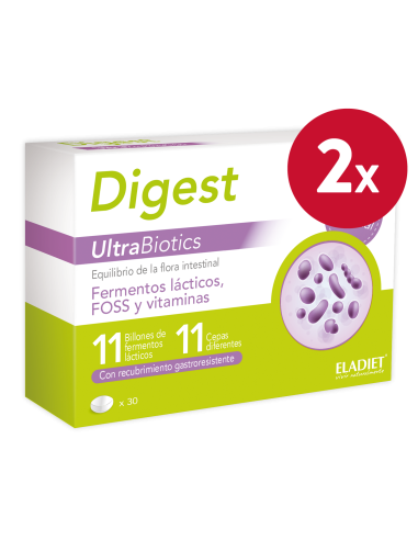 Pack de 2 uds Digest Ultrabiotic 30Comp. de Eladiet