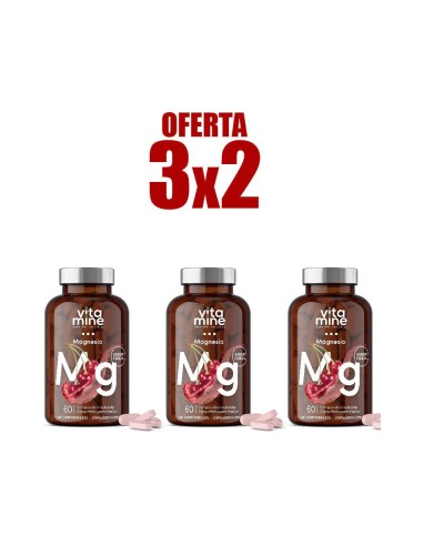 Pack 3x2 Vitamine Magnesio 60 Comprimidos Mast. de Herbora