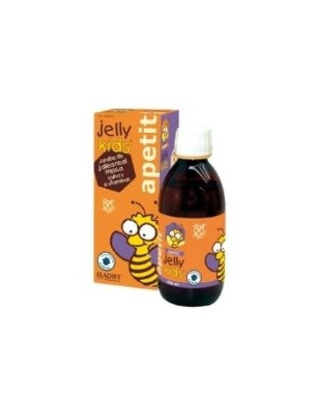 Pack de 2 uds Jelly Kids Apetit J.Real 250Ml.Jarabe(Sabor Fresa) de Eladiet