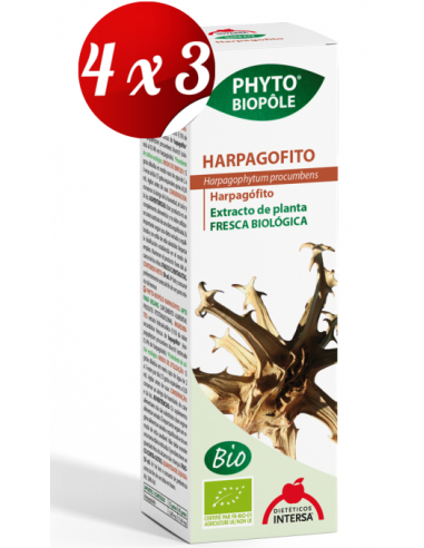 Pack 4x3 Phyto-Bipole Bio Harpagofito 50 Ml de Intersa