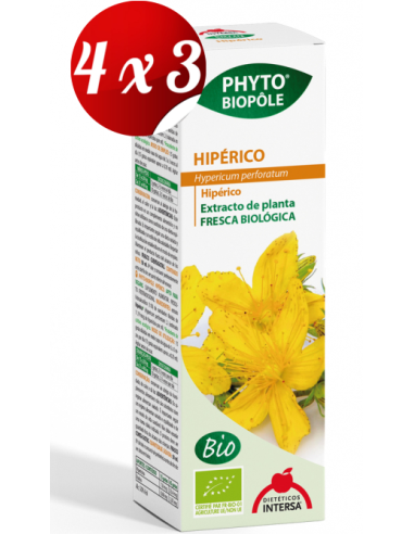Pack 4x3 Phyto-Bipole Bio Hiperico 50 Ml de Intersa