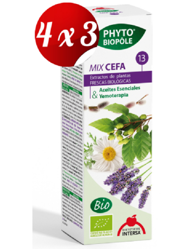 Pack 4x3 Phyto-Bipole Mix-Cefa (Cefaleas) 50 Ml de Intersa