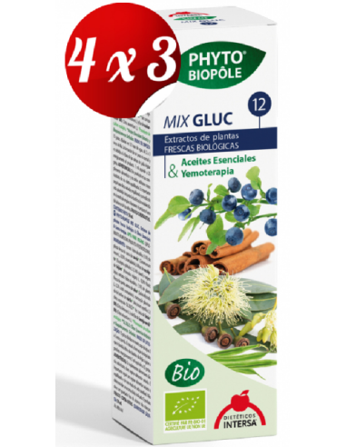 Pack 4x3 Phyto-Bipole Mix-Gluc (Regul. Azucar) 50 Ml de Intersa