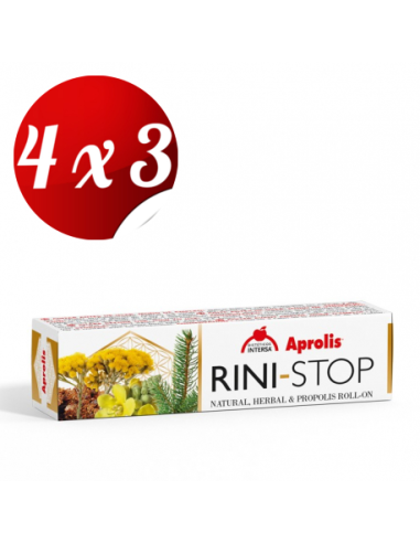 Pack 4x3 Aprolis Rini-Stop Roll-On 10 Ml de Intersa