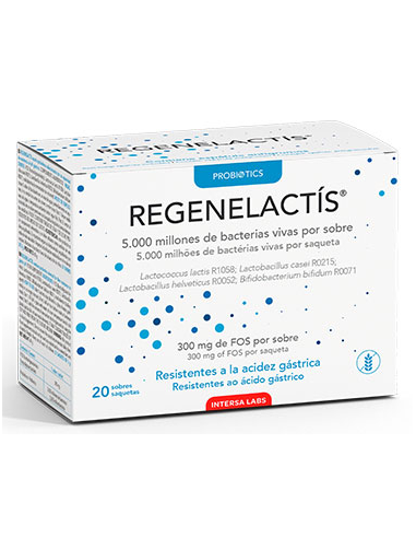 Pack 4x3 Regenelactis 20 sobres de Intersa