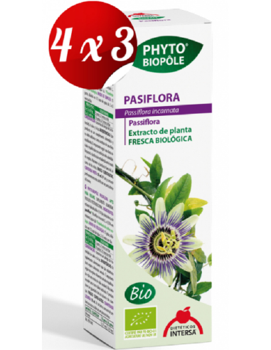 Pack 4x3 Phyto-Bipole Bio Pasiflora 50 Ml de Intersa