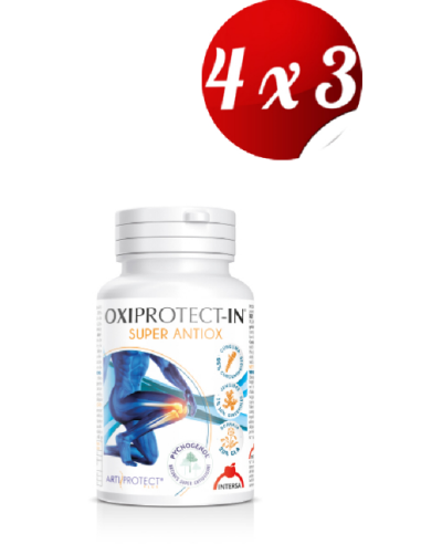 Pack 4x3 Oxiprotect-In (Pycnogenol Y Curcumina) 45 perlas de Intersa