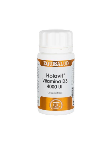 Holovit Vitamina D3 4000 Ui (Colecalciferol) 50 Cáp. de Equisalud