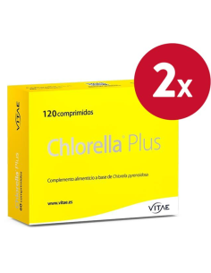 Pack 2 uds Chlorella Plus 1000mg 120 comprimidos de Vitae