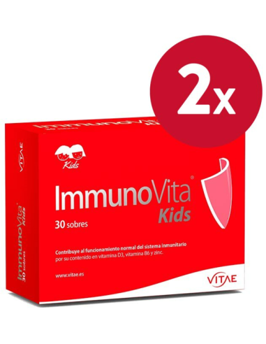 Pack 2 uds Immunovita Kids 30 sobres de Vitae