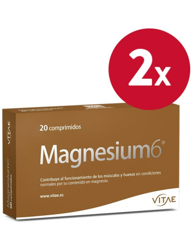 Pack 2 uds Magnesium6 20 comprimidos  de Vitae