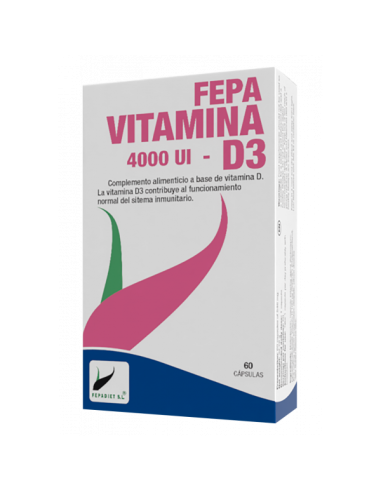 Pack 2 ud fepa-vitamina d3 4000 ui. 60 cap.