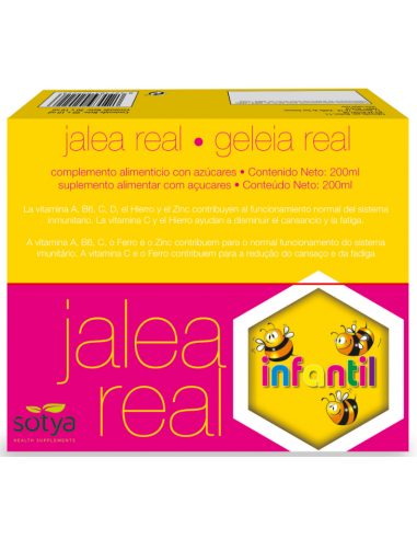 Jalea Real Infantil (Sabor Fresa) 10Mlx20 Ampollas Sotya