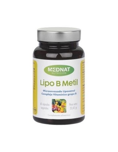 Lipo B Metil (B Complex) 60 Cápsulas  Mednat
