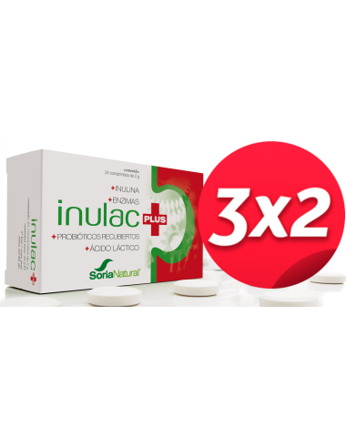 Pack 3x2 Inulac plus de Soria Natural