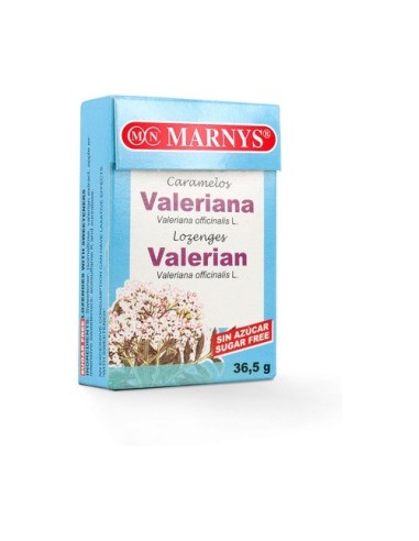 Caramelos De Valeriana Sin Azúcar  Caja - 36,5 Gr  Marnys