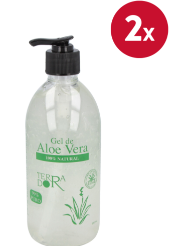 Pack de 2 uds Gel Aloe Vera 100% Natural 500Ml. de Derbos