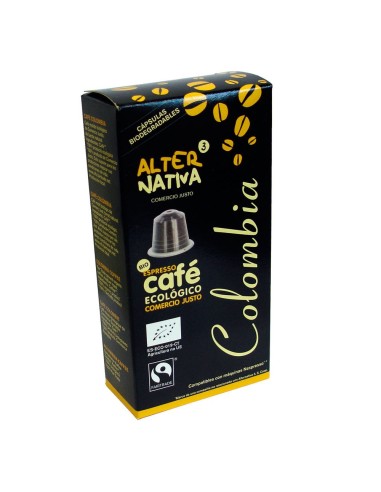 Cafe Colombia en capsulas bio 5.5g 10 unidades Alternativa 3