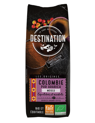 Cafe Colombia 100% Arabica Molido 250 Gramos Bio Destination