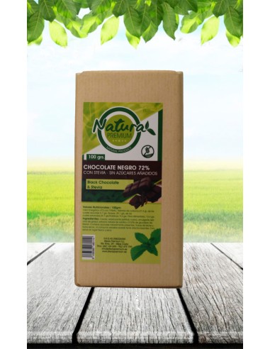 Chocolate Negro 72% Con Stevia 100 Gr de Oro De Los Andes