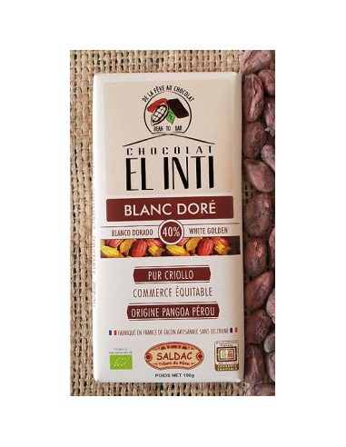 Chocolate Blanco 40% De Cacao 100 Gr de Oro De Los Andes